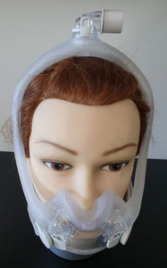 Full Face Mask Under The Nose With Tube ON TOP OF HEAD