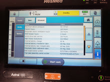Load image into Gallery viewer, ResMed Astral 150 Portable Oxygen Ventilator 27003
