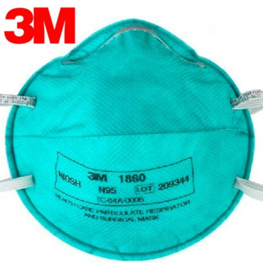 1 Surgical Mask 3M 1860 N95 UNIVERSAL Face Mask Mouth Cover Medical EXP 6-2-26
